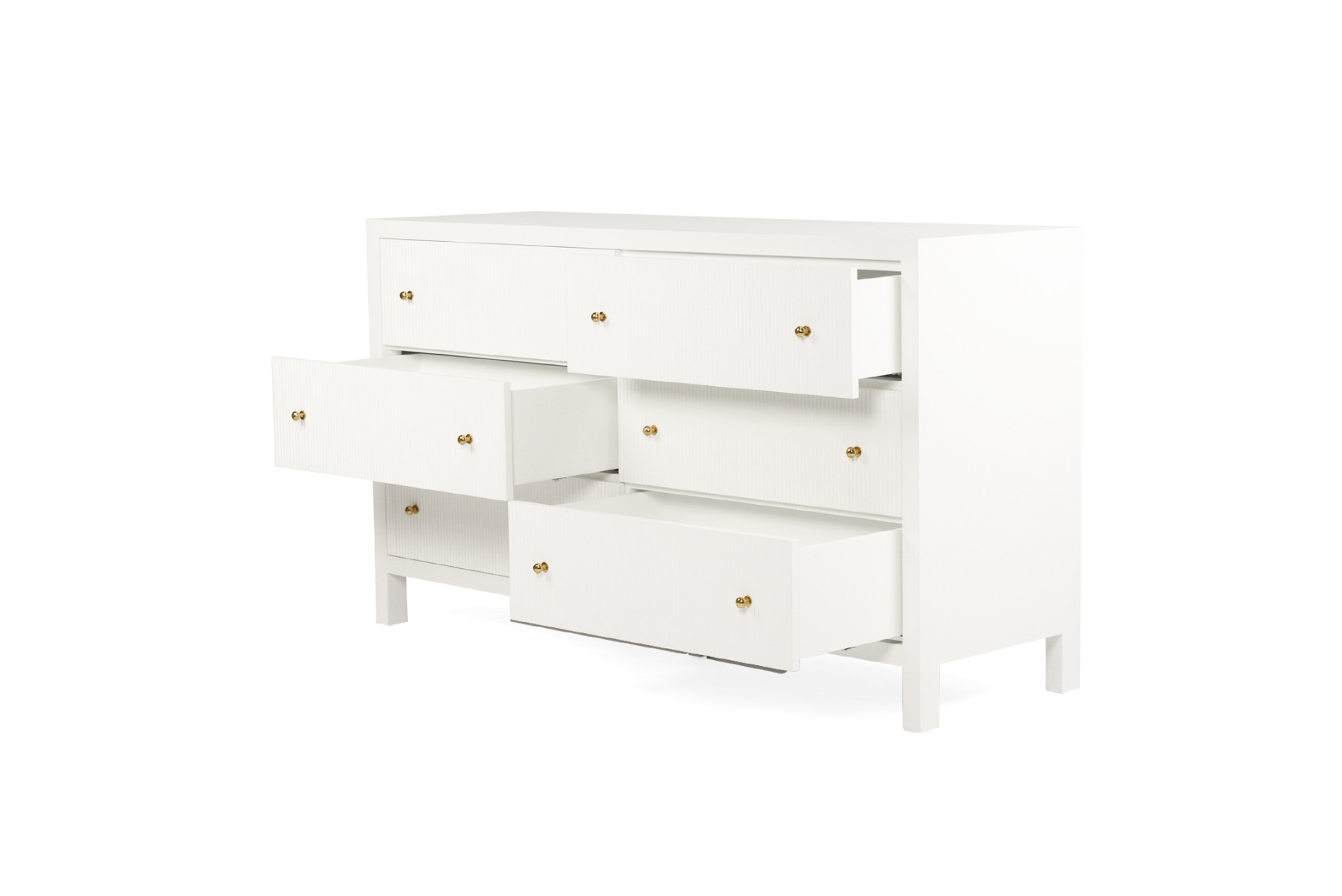 Audrey Chest Of Drawers White, W 160cm x D 50cm x H 92cm - Image 5