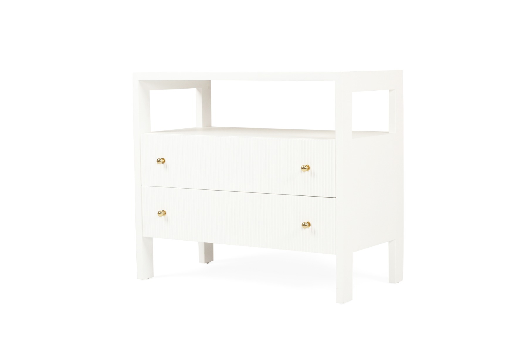 Audrey Nightstand White, W 80cm x D 42cm x H 70cm - Image 3