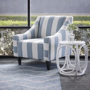 "Audrey" Hamptons Style Occasional Chair, Australian Made in Montello Fabric (RRP $1499)