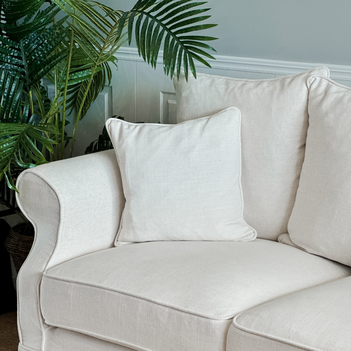 Avalon Hamptons 2 Seat Sofa Ivory, W 174cm D 96cm H 81cm (RRP $2599) - Image 3