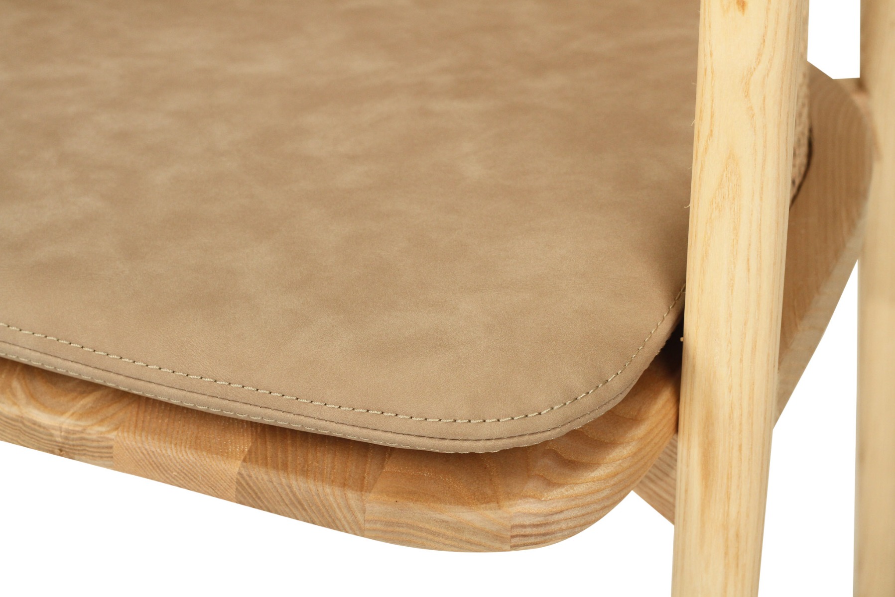 Axle Dining Chair Seat Cushion Light Khaki, Width 49cm x Depth 43cm x Height 3cm - Image 4