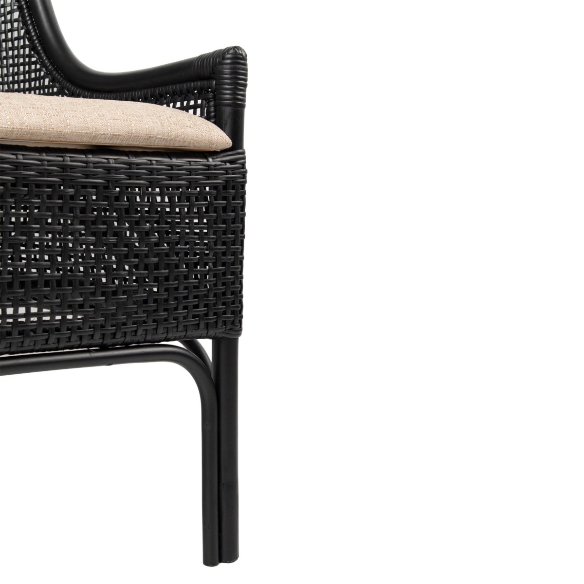 Southbeach Hamptons Dining Chair Black, W 54 D 56 H 96cm (RRP $449) - Image 7