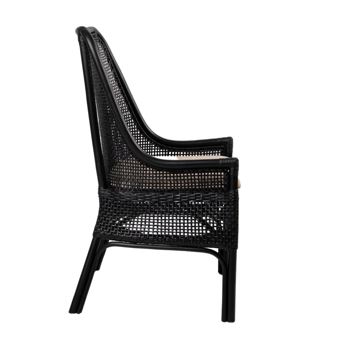 Southbeach Hamptons Dining Chair Black, W 54 D 56 H 96cm (RRP $449) - Image 9