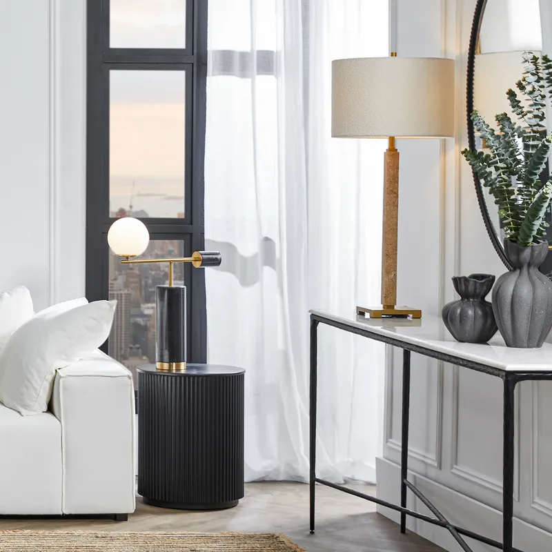 Heston Marble Console Table Large Black, 180cm W x 35cm D x 76cm H (RRP $3443) - Image 4