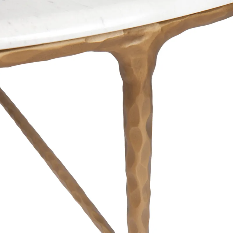 Heston Marble Round Coffee Table Brass, 120cm Dia x 38cm H (RRP $4609) - Image 5