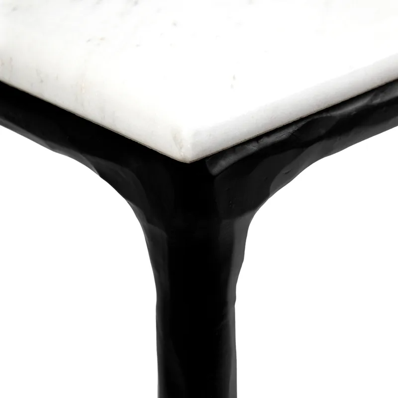 Heston Marble Console Table Medium Black, 140cm W x 33cm D x 76cm H (RRP $2959) - Image 5