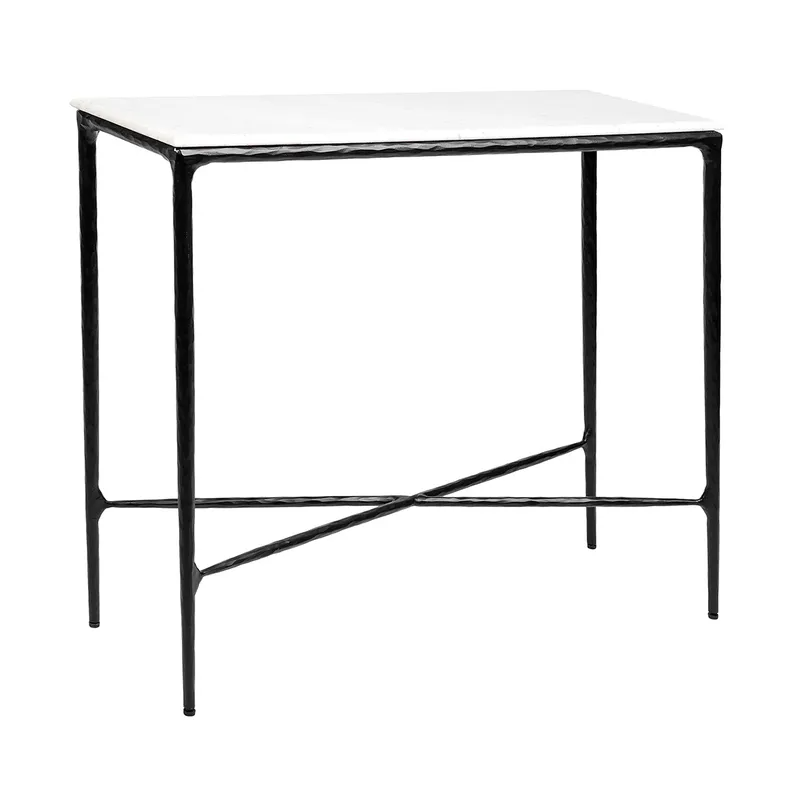 Heston Marble Console Table Small Black, 90cm W x 30cm D x 80cm H (RRP $2321) - Image 3