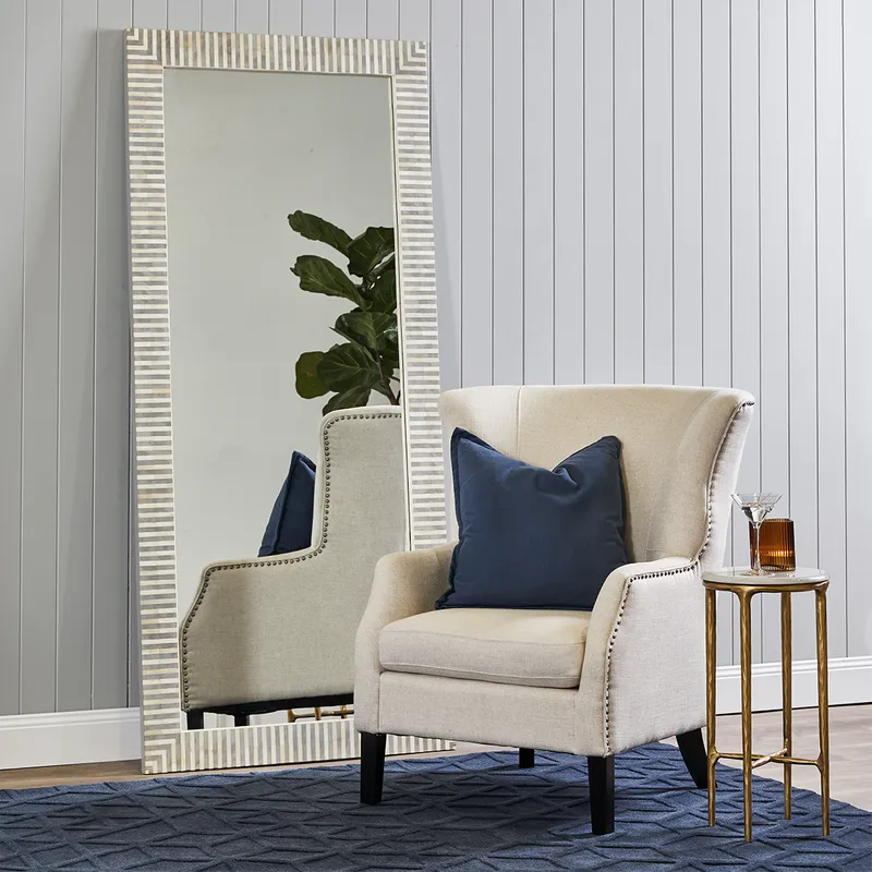 Heston Marble Petite Side Table Brass, 30cm Dia x 60cm H (RRP $1353) - Image 4