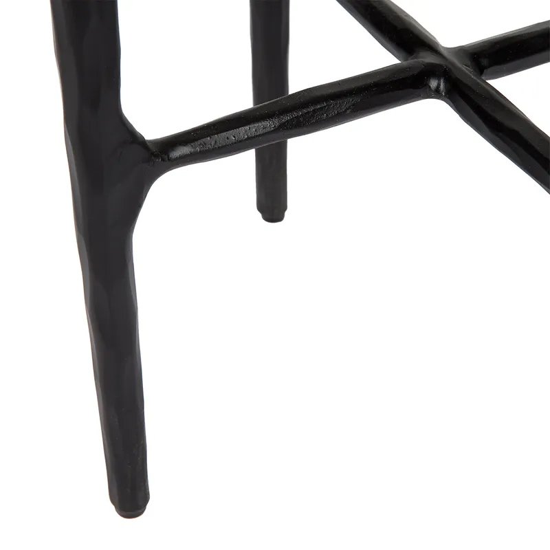 Heston Marble Petite Side Table Black, 30cm Dia x 60cm H (RRP $1353) - Image 6