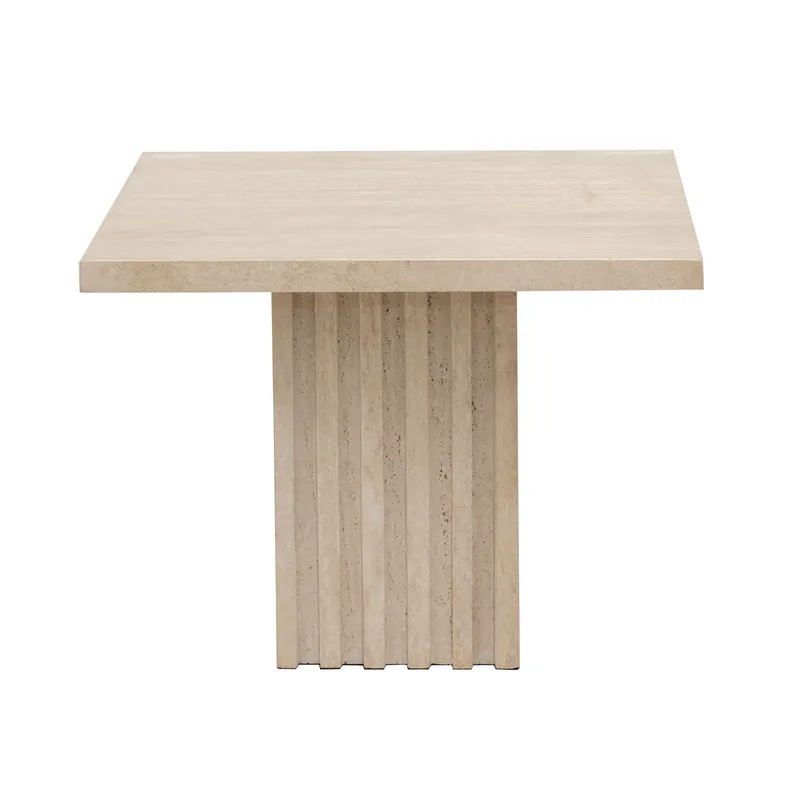 Atlas Travertine Coffee Table Medium, 53cm W x 53cm D x 40cm H (RRP $1837) - Image 3