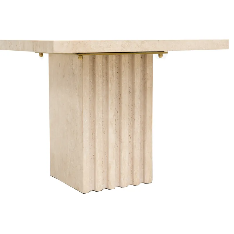 Atlas Travertine Coffee Table Medium, 53cm W x 53cm D x 40cm H (RRP $1837) - Image 6