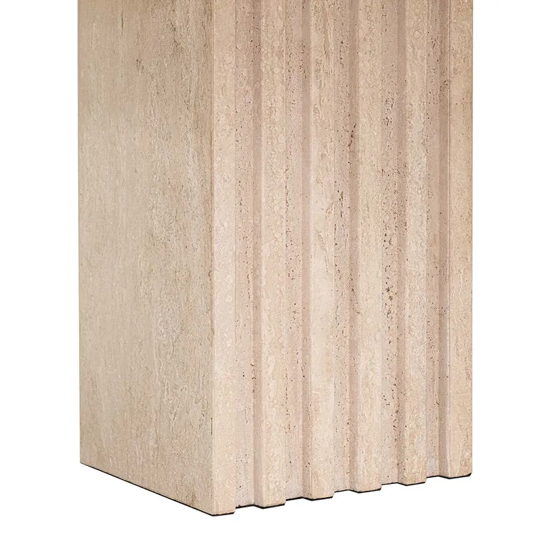 Atlas Travertine Coffee Table Medium, 53cm W x 53cm D x 40cm H (RRP $1837) - Image 7