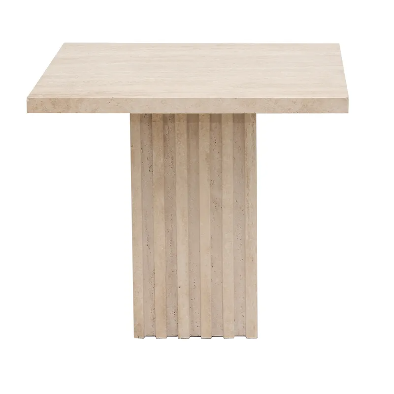 Atlas Travertine Coffee Table Large, 53cm W x 53cm D x 46cm H (RRP $1903) - Image 3