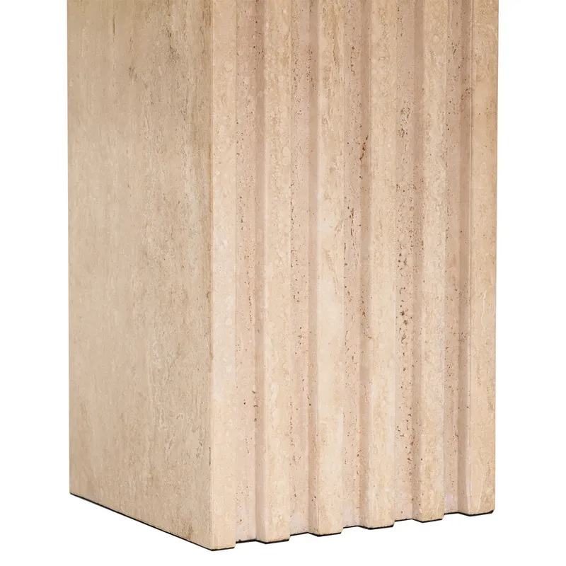 Atlas Travertine Coffee Table Large, 53cm W x 53cm D x 46cm H (RRP $1903) - Image 7
