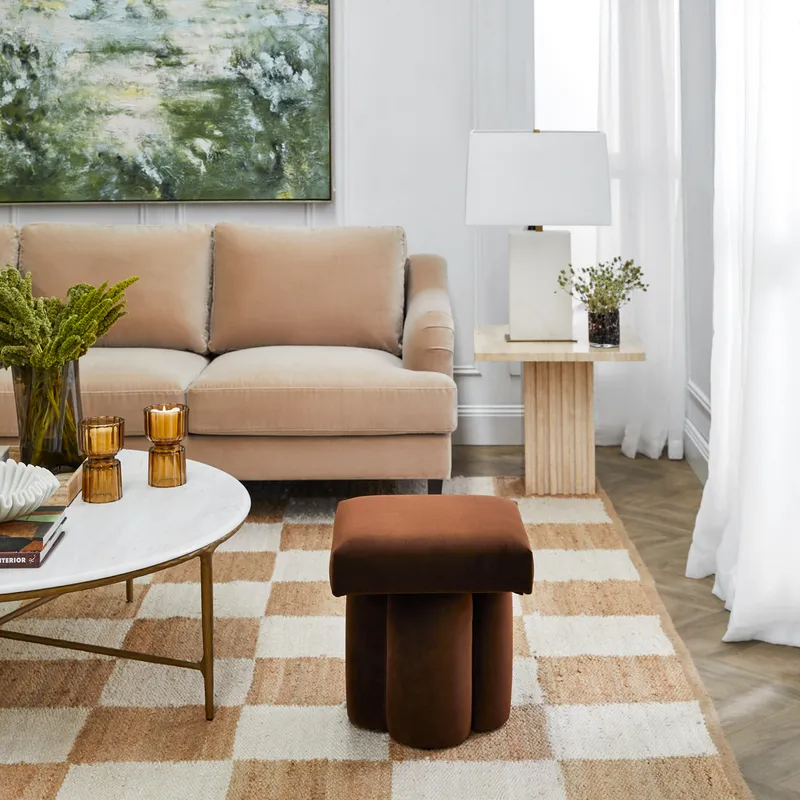 Atlas Travertine Coffee Table Large, 53cm W x 53cm D x 46cm H (RRP $1903) - Image 8