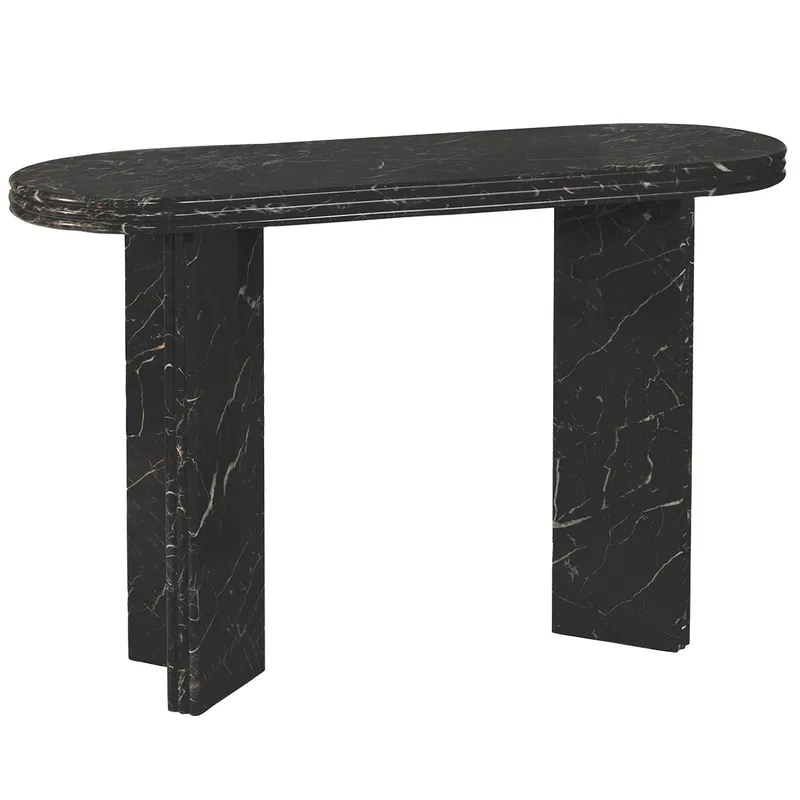 Andre Marble Console Table, 120cm W x 40cm D x 75cm H (RRP $3223) - Image 3