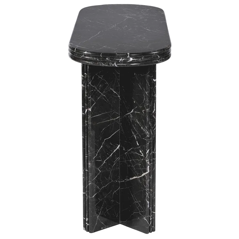 Andre Marble Console Table, 120cm W x 40cm D x 75cm H (RRP $3223) - Image 6