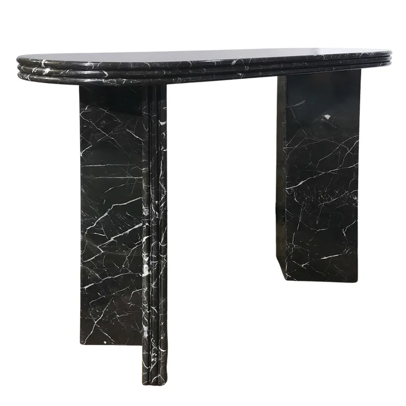 Andre Marble Console Table, 120cm W x 40cm D x 75cm H (RRP $3223) - Image 7