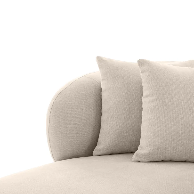 Greenwich 3 Seater Sofa w Left Chaise Natural Chenille, 260cm W x 160cm D x 70cm H (RRP $4411) - Image 5