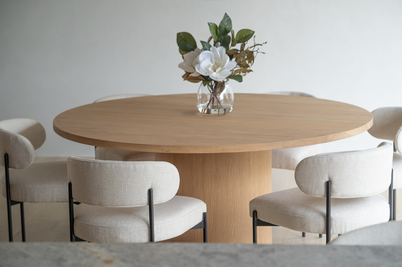 Soho Dining Chair Linen, W 55cm x D 52cm x H 76cm - Image 5