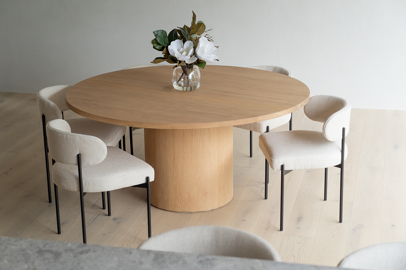 Soho Dining Chair Linen, W 55cm x D 52cm x H 76cm - Image 4