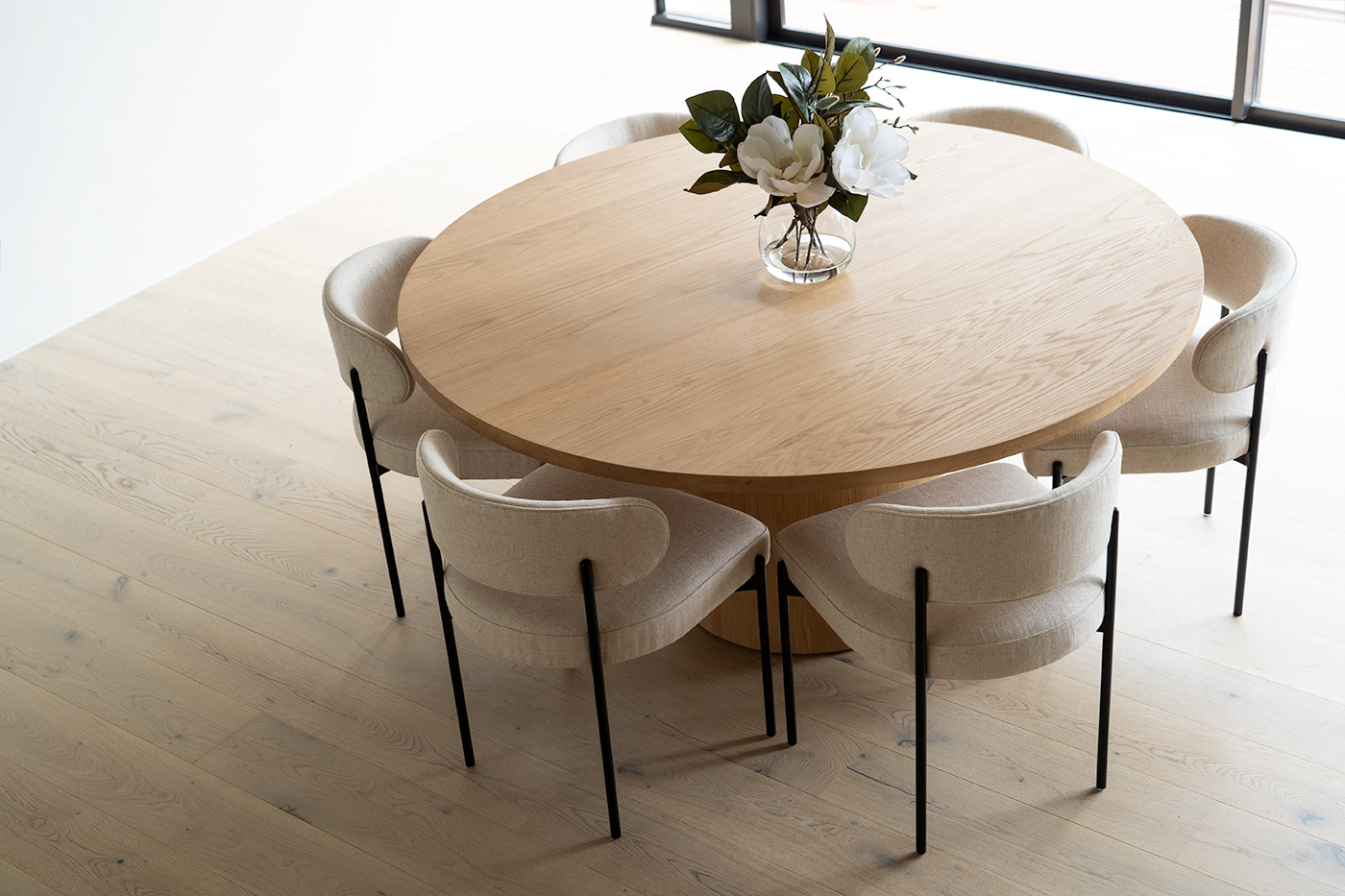 Soho Dining Chair Linen, W 55cm x D 52cm x H 76cm - Image 3