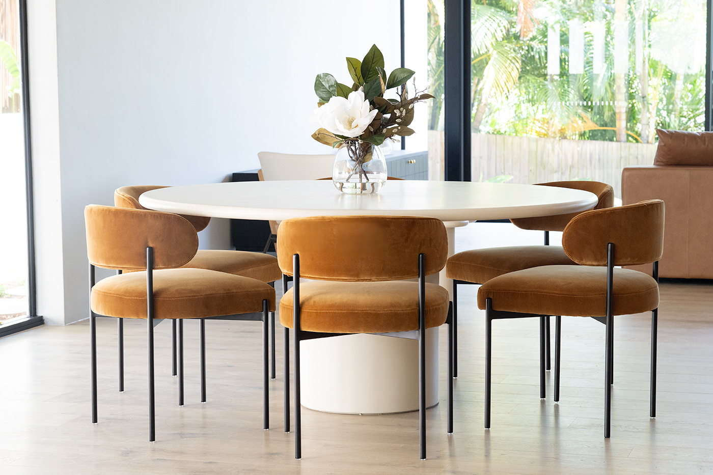 Soho Dining Chair Rust, W 55cm x D 52cm x H 76cm - Image 2
