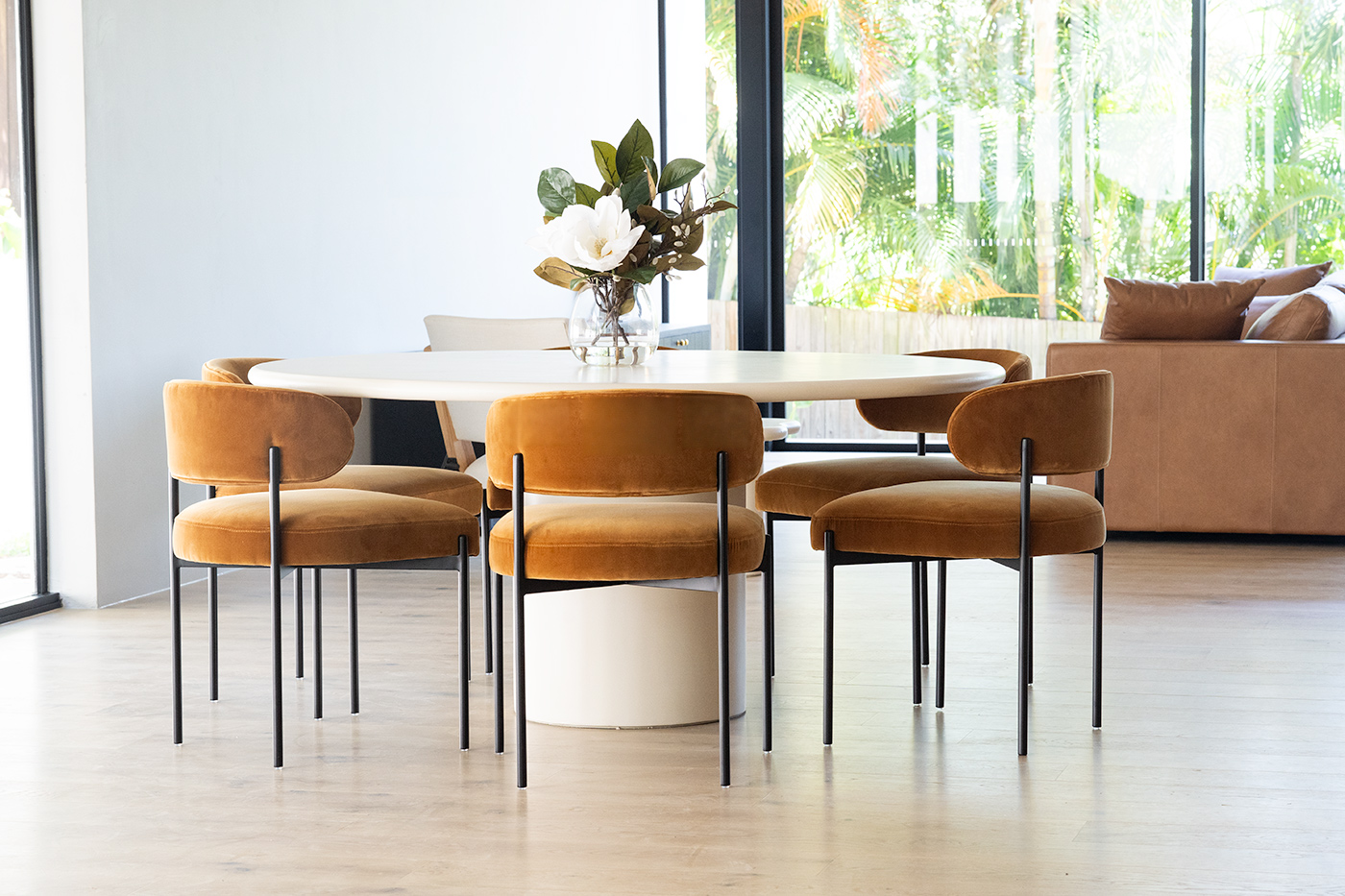 Soho Dining Chair Rust, W 55cm x D 52cm x H 76cm - Image 3