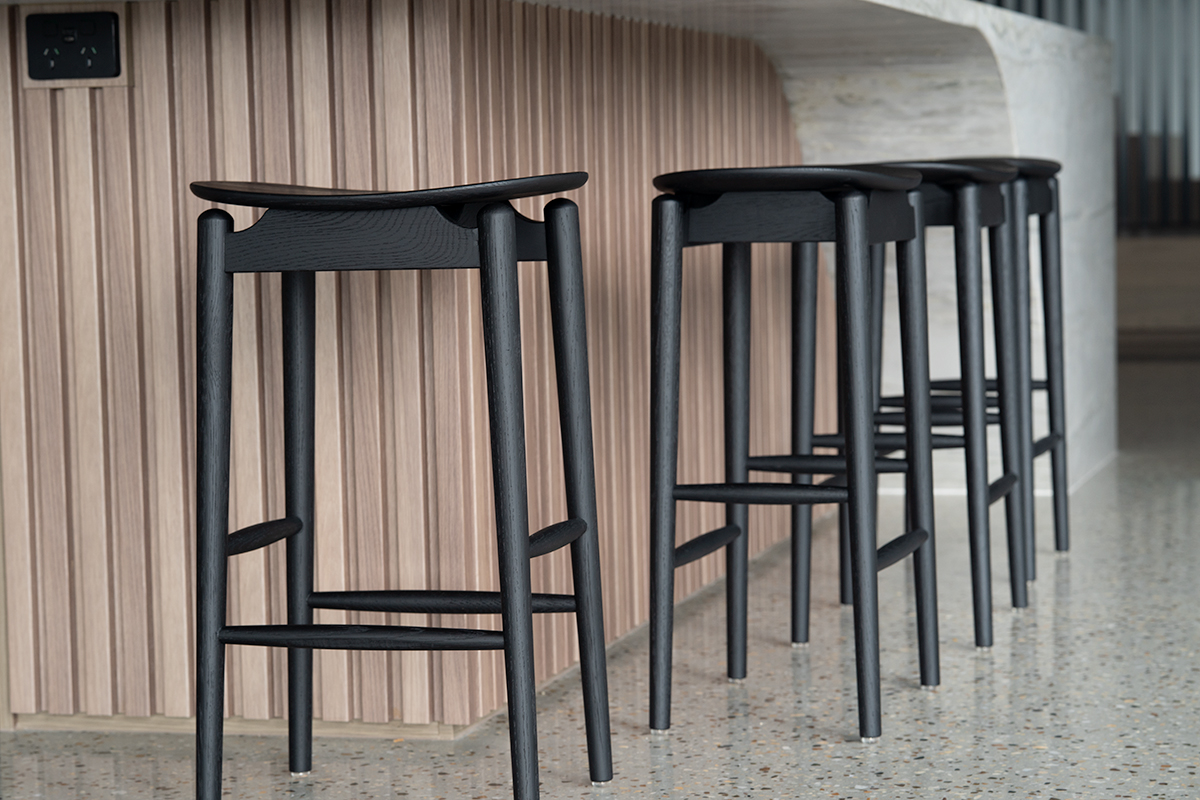 Harlow Counter Stool Black, W 39cm x D 31cm x H 66cm - Image 14