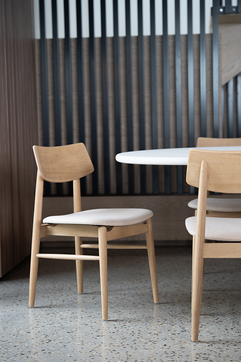 Harlow Dining Chair Natural, Width 48cm x Depth 51cm x Height 80cm - Image 4