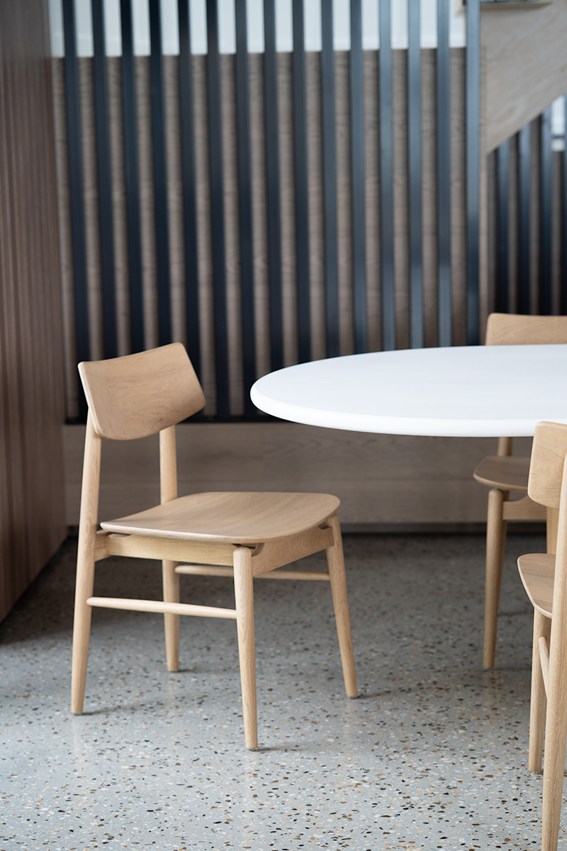 Harlow Dining Chair Natural with Timber Seat, W 48cm × D 51cm × H 80cm - Image 6