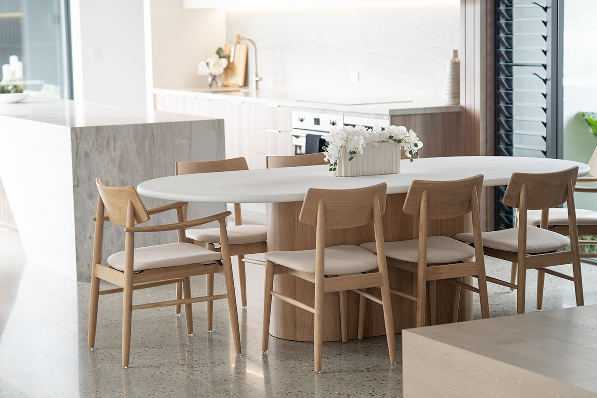 Harlow Dining Armchair Natural, Width 56cm x Depth 56cm x Height 80cm - Image 4