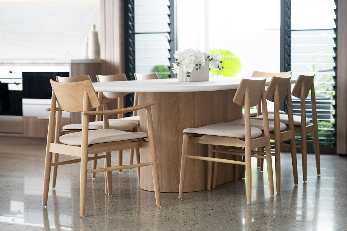 Harlow Dining Armchair Natural, Width 56cm x Depth 56cm x Height 80cm - Image 6