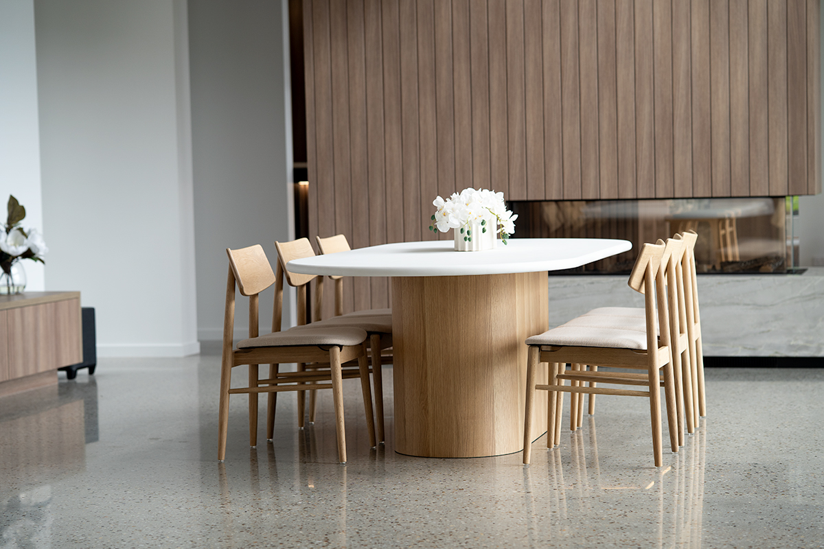 Harlow Oval Dining Table Natural Oak Base, Width 240cm x Depth 110cm x Height 76cm - Image 9