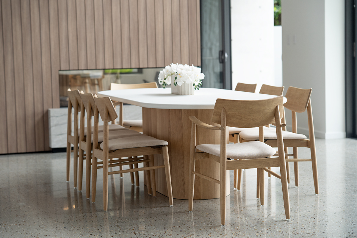 Harlow Oval Dining Table Natural Oak Base, Width 240cm x Depth 110cm x Height 76cm - Image 12