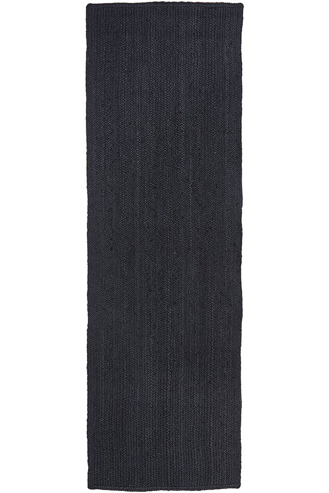 Bondi Hamptons Style Indoor Rug Black Runner - Image 4