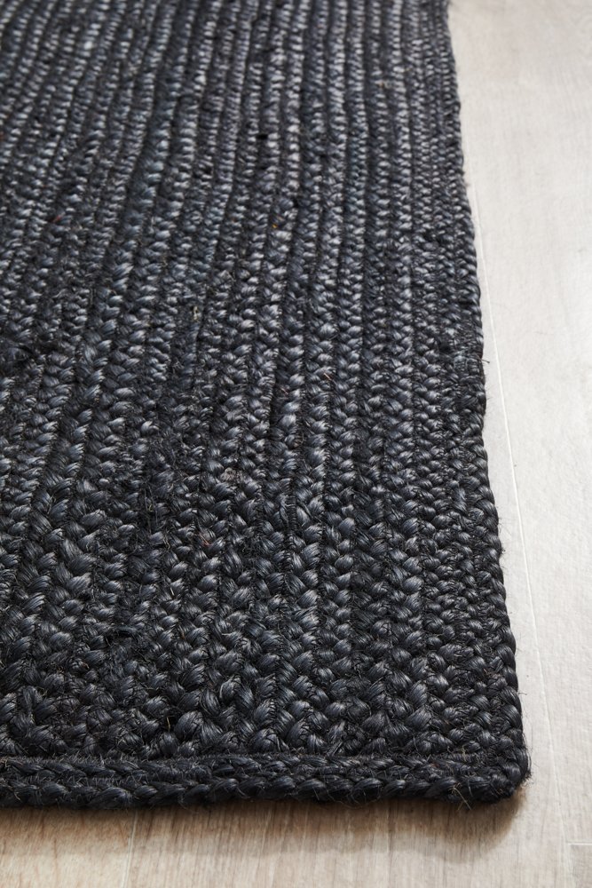 Bondi Hamptons Style Indoor Rug Black Runner - Image 7