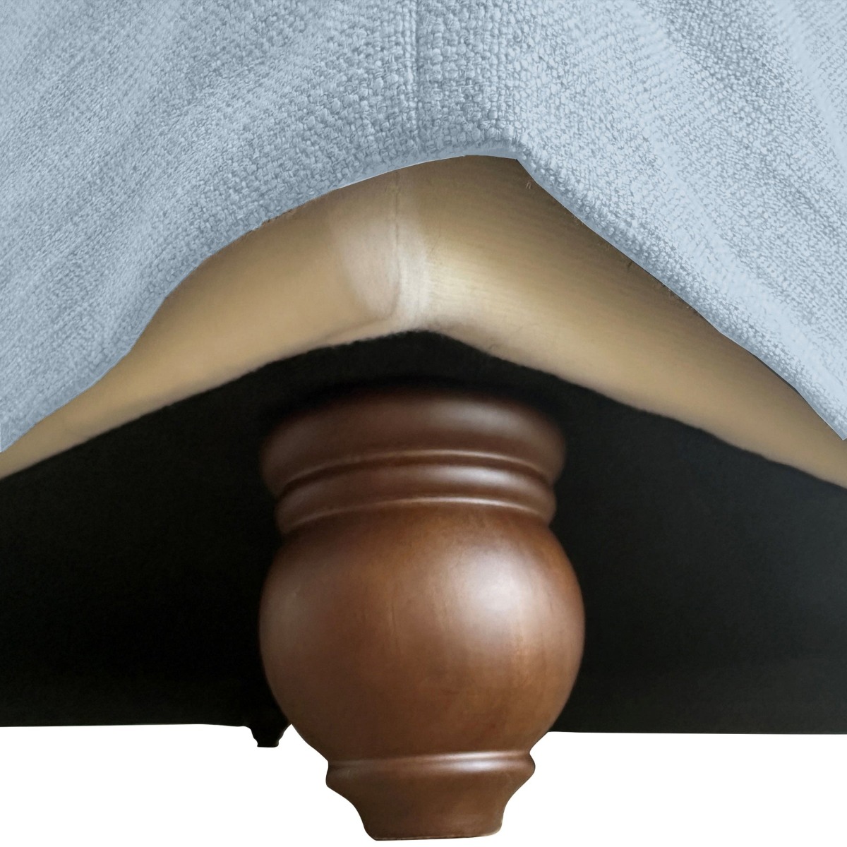 Marbella Ottoman Beach W/White Piping, W 125 D 91 H 45cm (RRP $1429) - Image 7