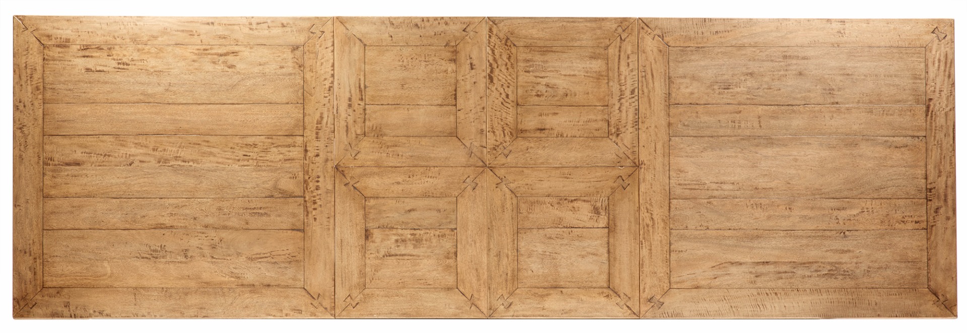"Stanley" Solid Hardwood Timber Extension Dining Table 210-310cm, Natural - Image 2