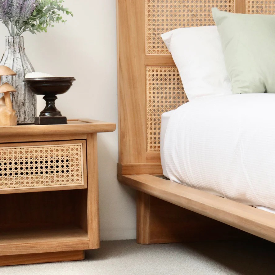 Brighton Bedside Table, W 65cm x D 50cm x H 45cm - Image 8