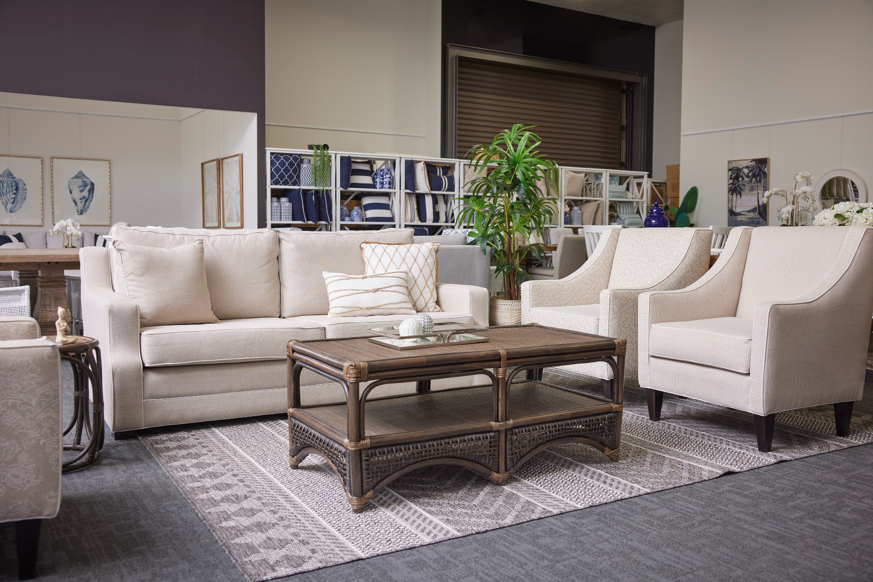 SPRING SALE!! "Bronte" Australian Made Hamptons Style 2.5 Seater Lounge, 180cm x 95cm x 95cmH, 5 Colours (RRP $2799) - Image 2