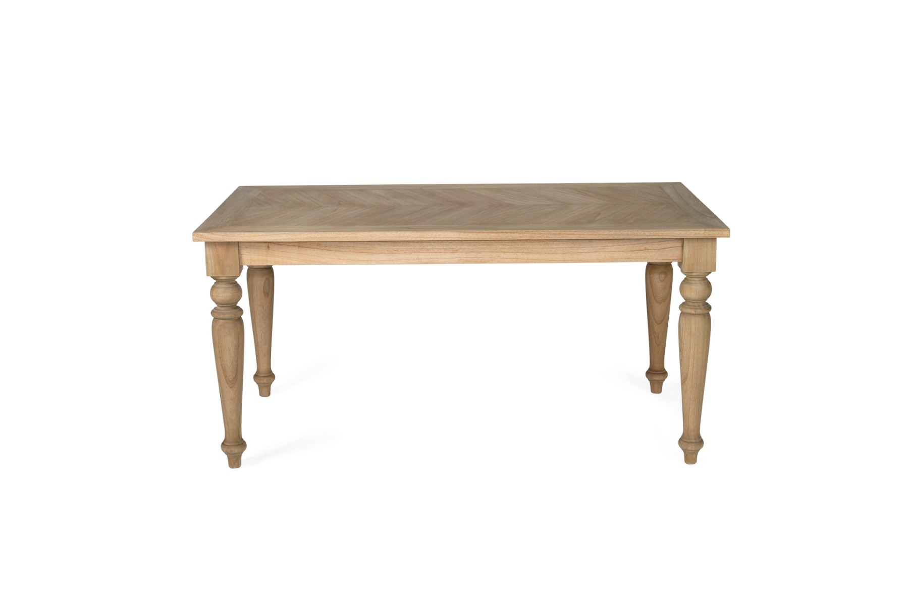 Byron Old Wood Herringbone Dining Table, 240cm x 100cm (RRP $2999) - Image 3