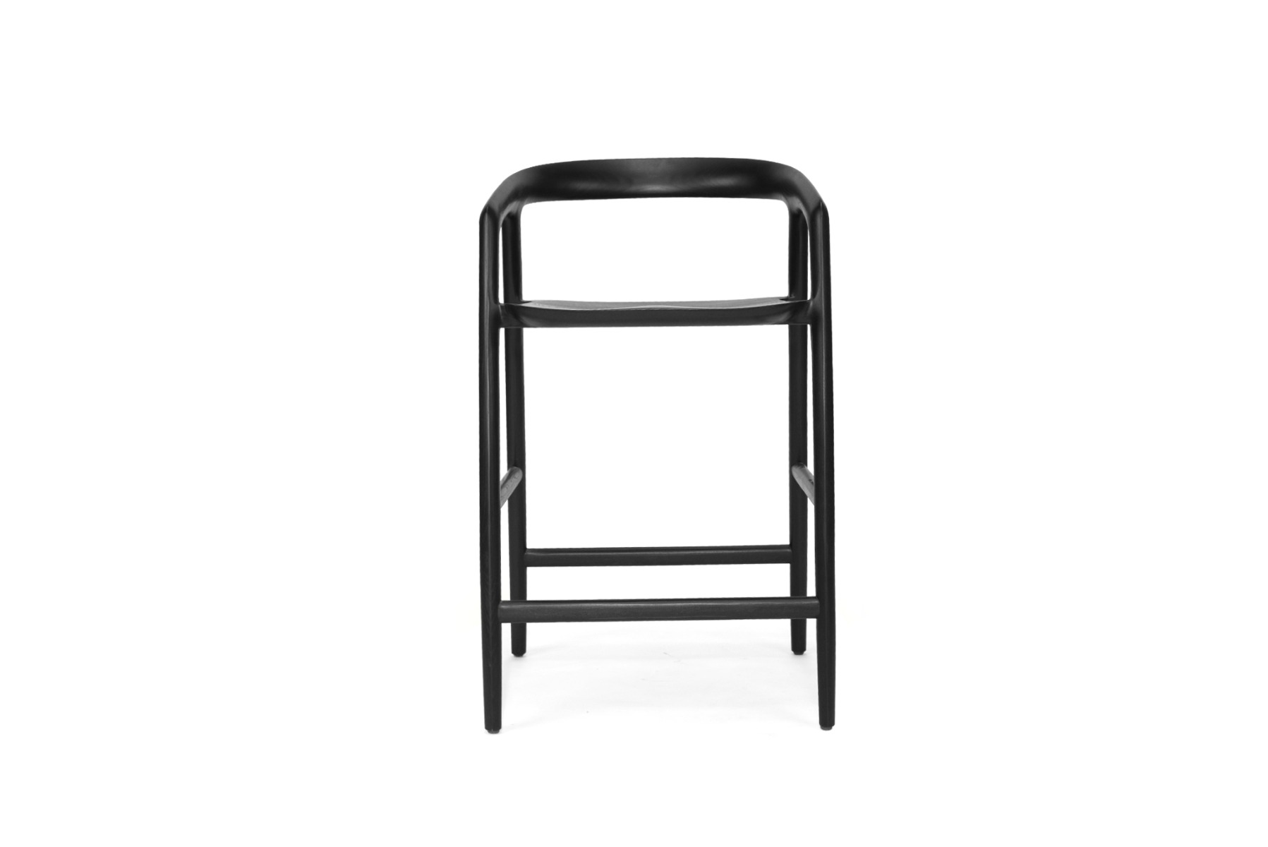 Cali Counter Stool Black, Width 55cm x Depth 54cm x Height 89cm - Image 2