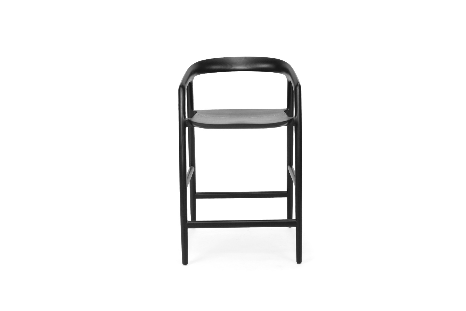 Cali Counter Stool Black, Width 55cm x Depth 54cm x Height 89cm - Image 3