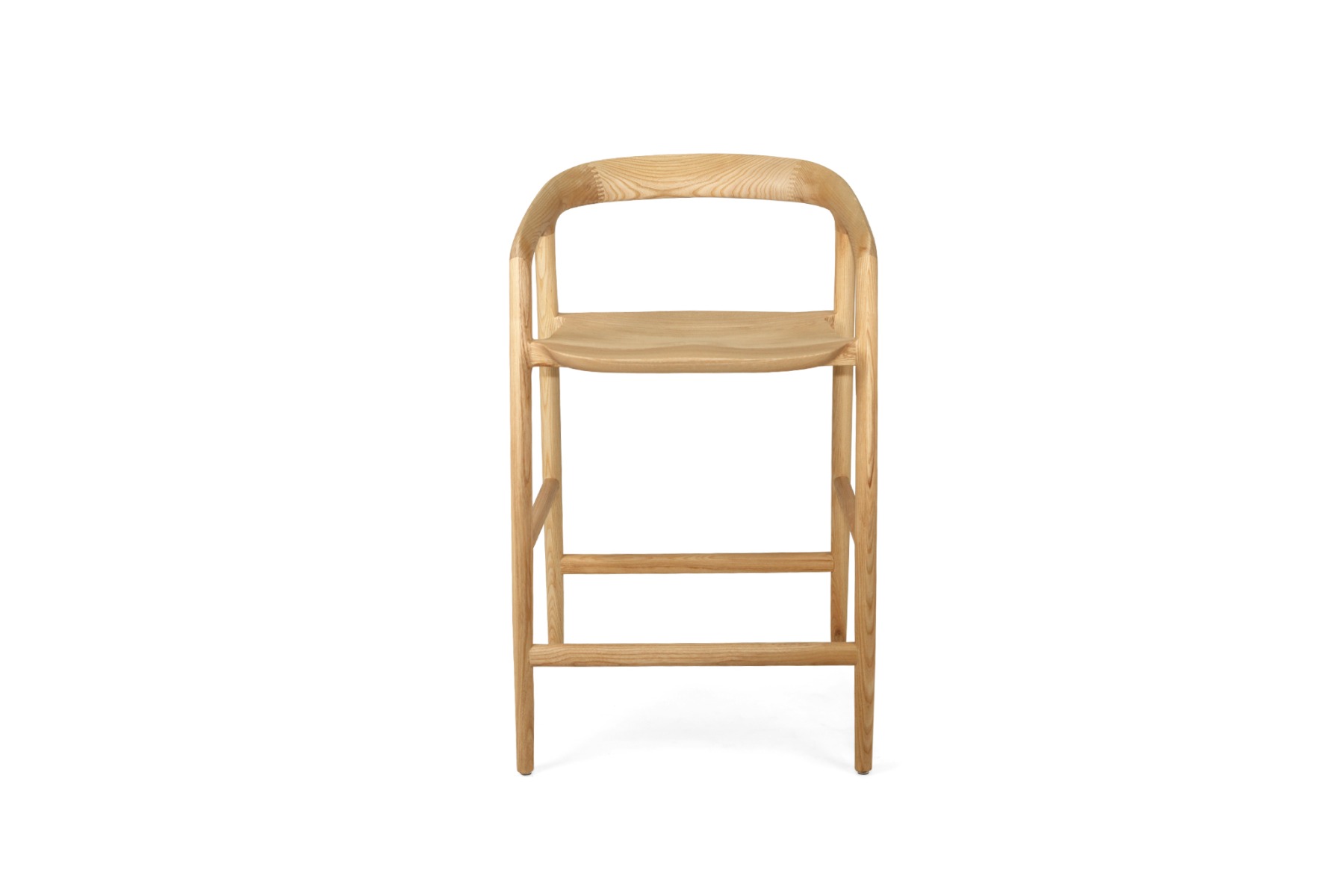 Cali Counter Stool Natural, Width 55cm x Depth 54cm x Height 89cm - Image 4