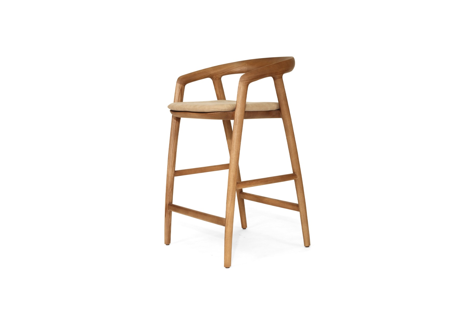 Cali Counter Stool Seat Cushion Light Khaki, Width 49cm x Depth 43cm x Height 3cm - Image 3