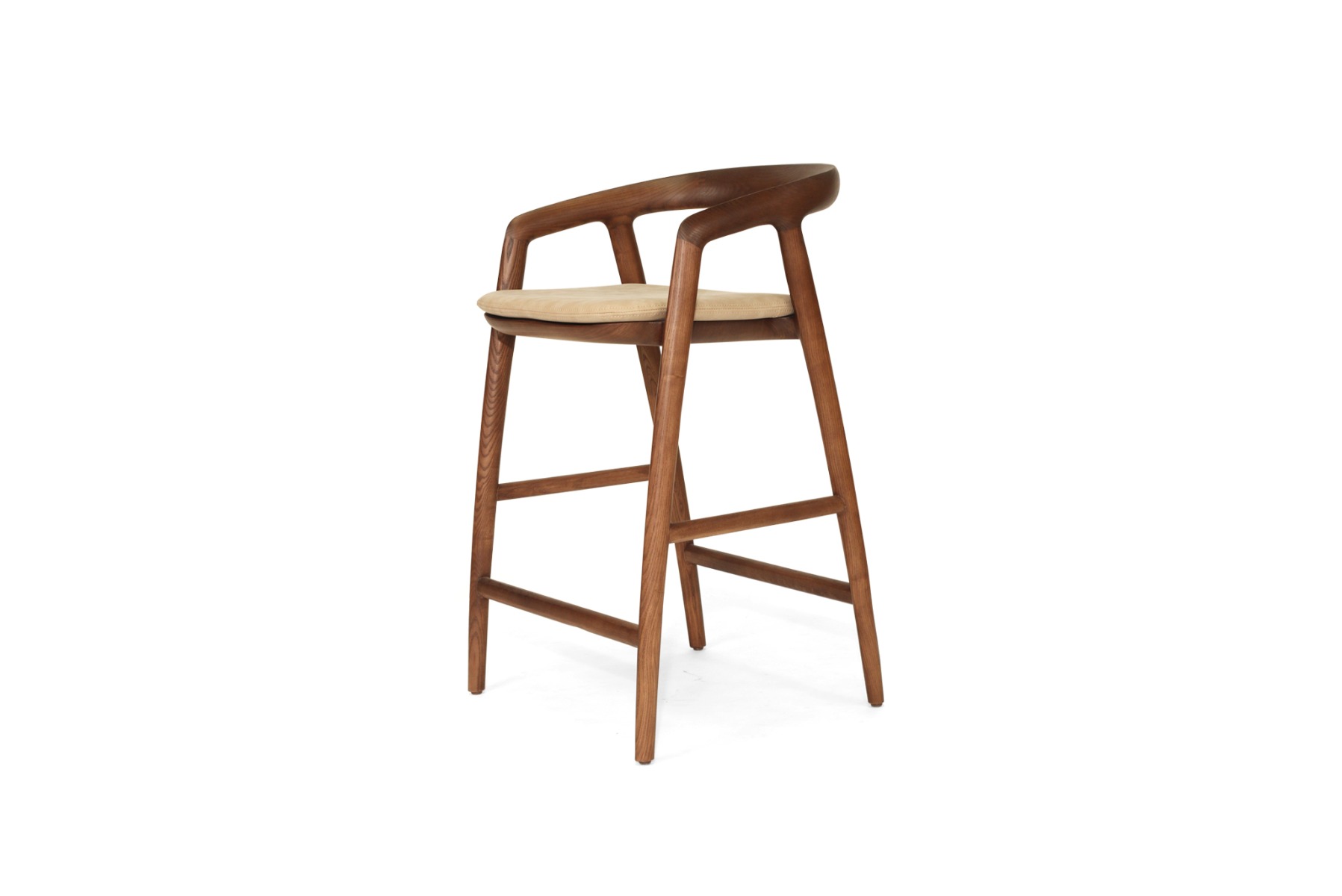 Cali Counter Stool Seat Cushion Light Khaki, Width 49cm x Depth 43cm x Height 3cm - Image 4