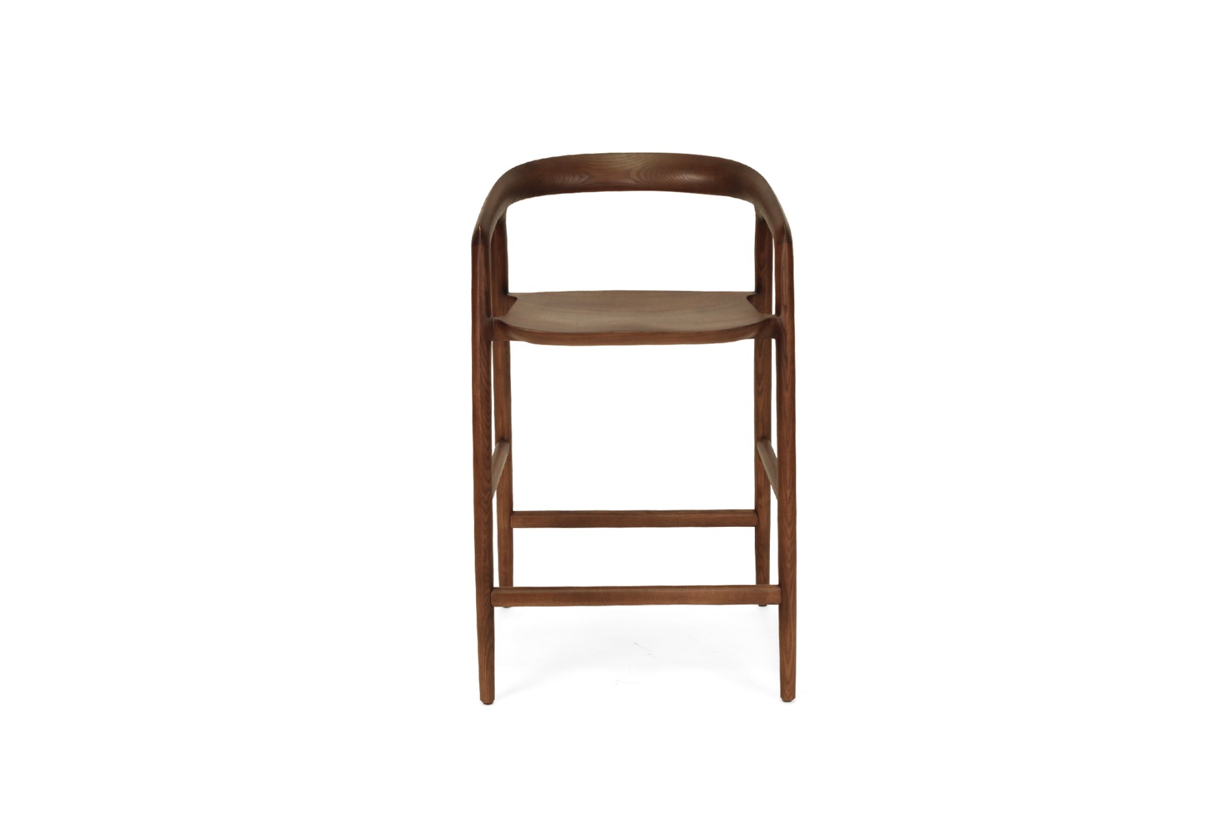 Cali Counter Stool Walnut, Width 55cm x Depth 54cm x Height 89cm - Image 3