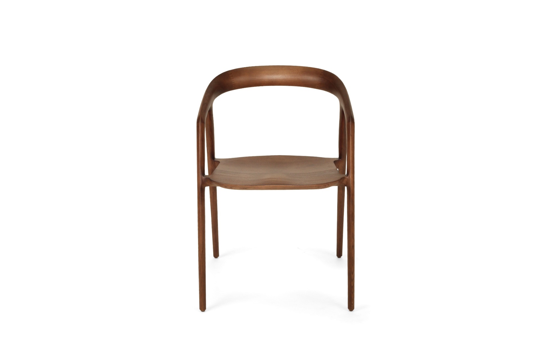 Cali Dining Chair Walnut, Width 54cm x Depth 55cm x Height 77cm (RRP $799) - Image 13