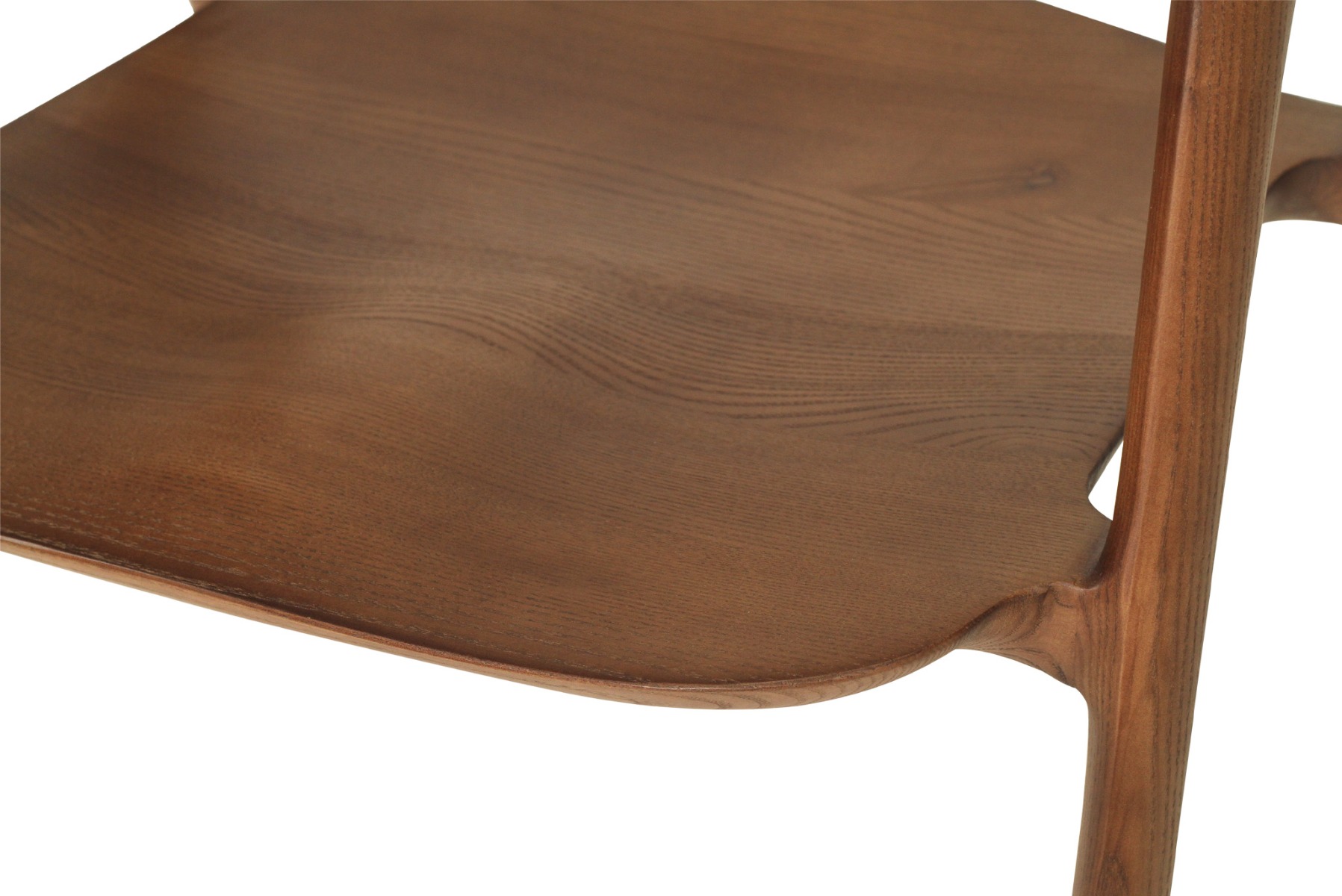 Cali Dining Chair Walnut, Width 54cm x Depth 55cm x Height 77cm (RRP $799) - Image 12